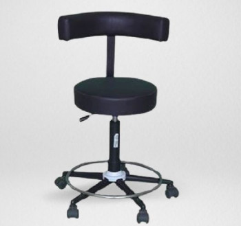 Polished Stainless Steel Deluxe Surgeon Stool