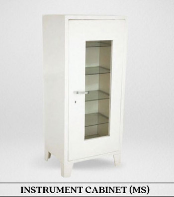 Plain Mild Steel Instrument Cabinet, Shape : Rectangle