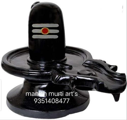 Polished Black Marble Shivling Statue, For Dust Resistance, Shiny, Packaging Type : Carton Box