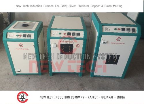 NEW TECH BRASS MELTING INDUCTION FURNACE, Certification : ISO 9001:2015 Certified