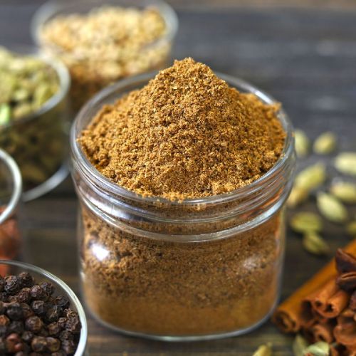 Naturvico Organic Garam Masala Powder, Color : Dark Brown