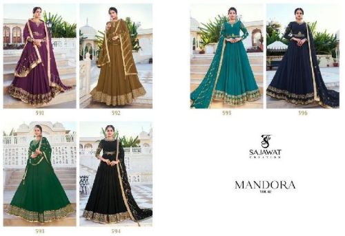 Rayon Printed Georgette Heavy Blooming Gown, Size : XL, XXL