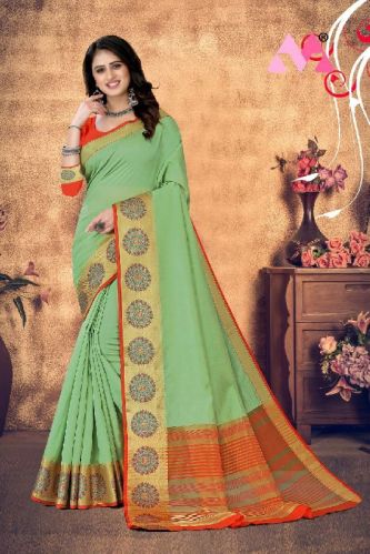Unstitched Soft Dolla Silk Saree, For Easy Wash, Dry Cleaning, Anti-Wrinkle, Shrink-Resistant, Occasion : Casual Wear