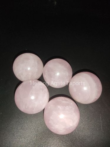 Stone Rose Quartz Ball, Size : 2 Inch