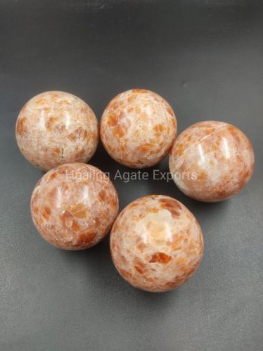 Round Sunstone Ball, For Healling