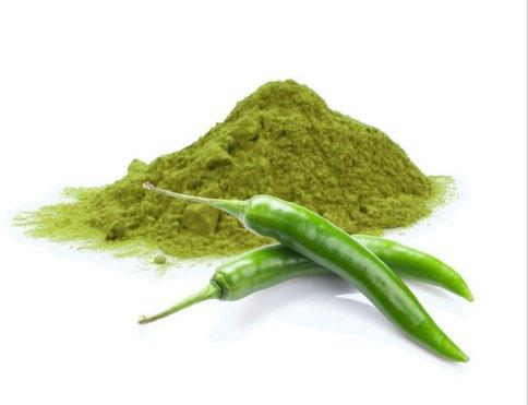 Blended Natural Green Chilli Powder, For Food Medicine, Specialities : Non Harmful, Long Shelf Life