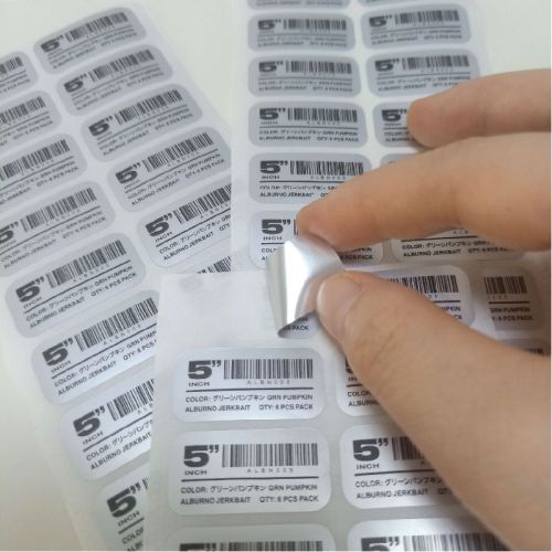 Aluminium Foil Printed Sticker, For Lamination, Shipping Labels, Color : Golden, Multicolor, Red