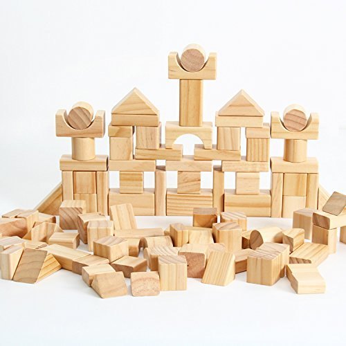 WOODYBIBA Wooden Building Block, Size : 1.7 INCH