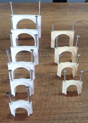 UPVC Pipe Clamps, Color : WHITE