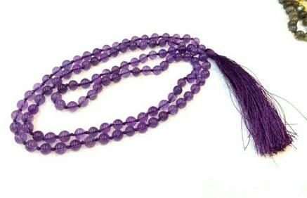 Amethyst Japa Mala, Packaging Type : Box