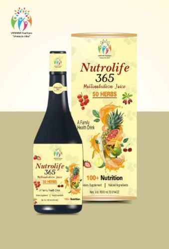 Nutrolife 365 Multi Nutritional Juice, Packaging Type : Bottle
