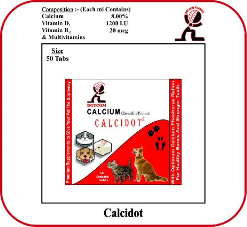 Calcidot Feed Supplement, For Veterinary, Packaging Size : 50 Tablet