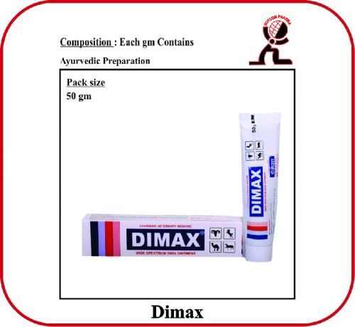 DOTCOM PHARMA Dimax Ointment. Ayurvedic Preparation., For VETERINARY USE