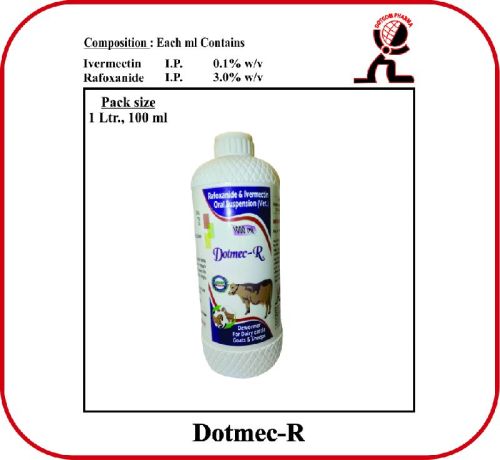 Dotmec-R Ivermectin Oral Suspension, For VETERINARY USE, Form : Liquid