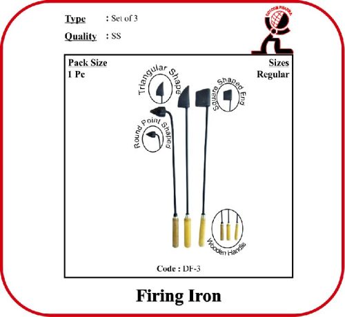 Firing Iron (set Of 3), For Veterinary Use, Feature : Best Quality, Fine Finished, High Durability