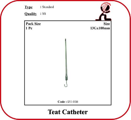 Stainless Steel Polished Teat Catheter, For Veterinary Use, Feature : Best Quality, Fine Finished, High Durability