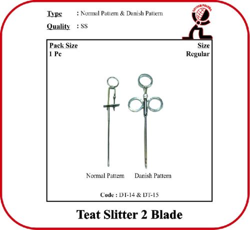 Teat Slitter 2 Blade - Normal Pattern