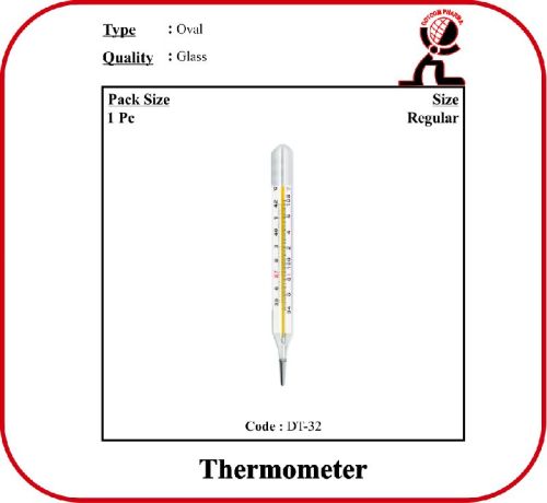 GLASS Polished Thermometer Oval, For Veterinary Use, Feature : Best Quality, High Durability, Light Weight