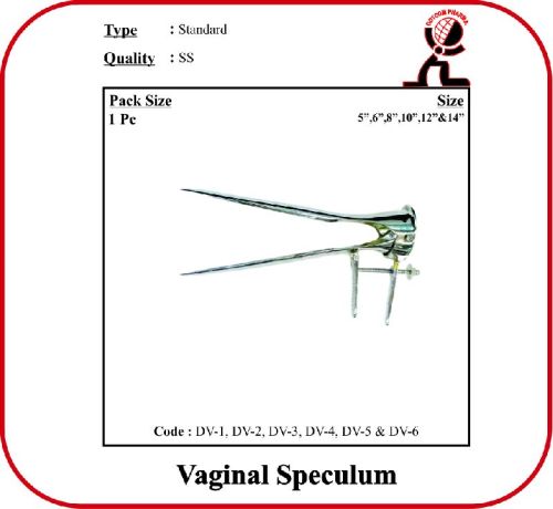 Polished Stainless Steel Vaginal Speculum 5 Inch, For Veterinary Use