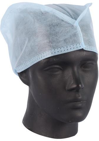 Blue Disposable Non Woven Opd Doctor Cap