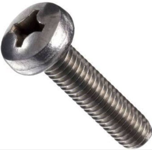 SS PAN Phillips Head Screw, For Glass Fitting, Door Fitting, Hardware Fitting, Packaging Type : Box