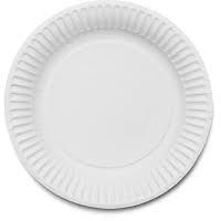 Round White Paper Plate, For Event, Nasta, Party, Snacks, Size : Multisizes