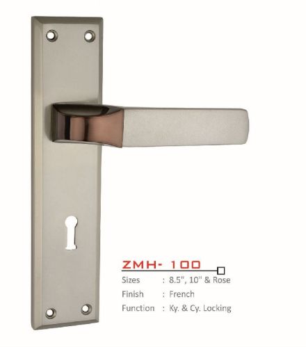 ZMH-100 Zinc Alloy Mortise Handle, For Doors, Color : Silver