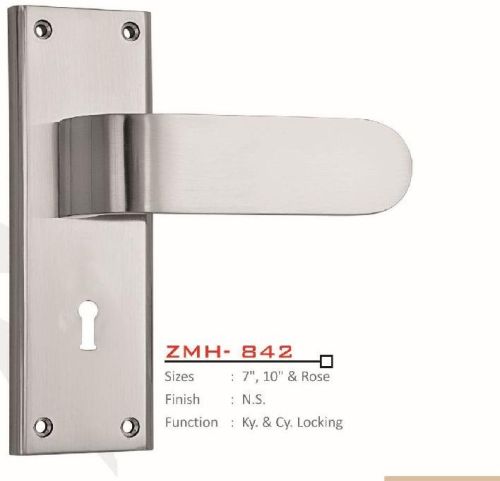 ZMH-842 Zinc Alloy Mortise Handle, For Doors, Color : Silver