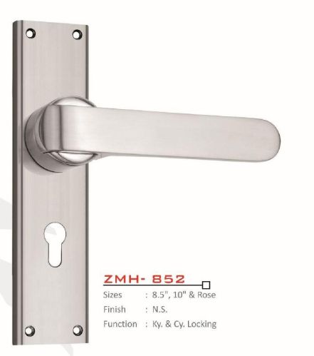 ZMH-852 Zinc Alloy Mortise Handle, For Doors, Color : Silver