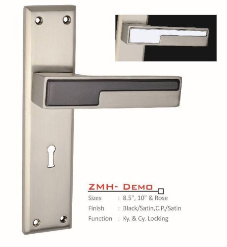 ZMH-Demo Zinc Alloy Mortise Handle, For Doors, Color : Silver