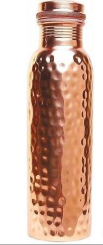 Lacquer Polished Hammered Copper Water Bottle, Feature : Durable, Hard Structure