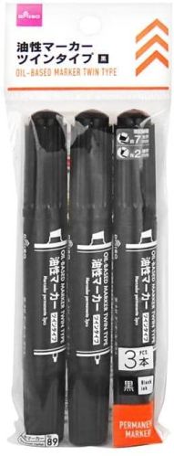 Black Plastic Daiso Permanent Marker, Feature : Light Weight, Non Erasable, Quick Dry