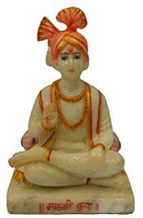 Marble Swami Narayan Statue, For Worship, Temple, Pattern : Painted