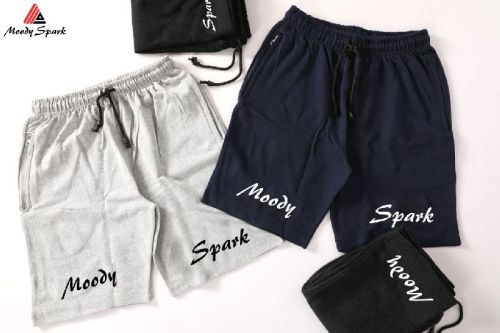Moody Spark Mens Cotton Shorts, Technics : Machine Made