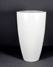 Polished Cylindrical FRP Planter, For Decoration, Pattern : Plain