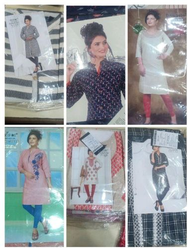 Trifoi Designer Printed Kurtis, Size : L, M, XL, XXL