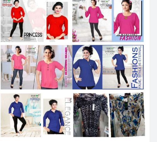 Plain Cotton Ladies Tops,ladies Tops, Size : M, XL, XXL