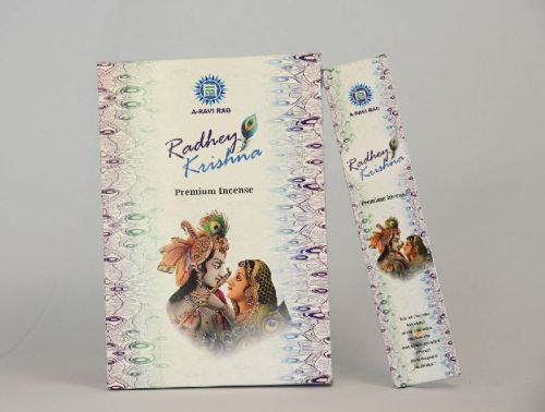 Radhey Krishna Premium Incense Sticks, Packaging Type : Paper Box