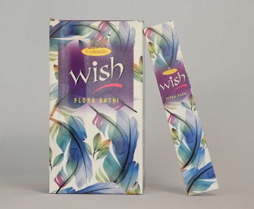 Wish Premium Flora Incense Sticks, Packaging Type : Paper Box