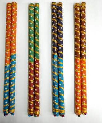 Handmade Wooden Dandiya Sticks, Size : Multi