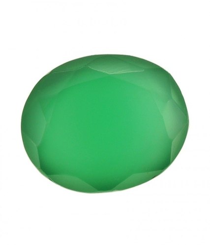 Onyx Gemstone, For Ring, Pendent, Color : Green