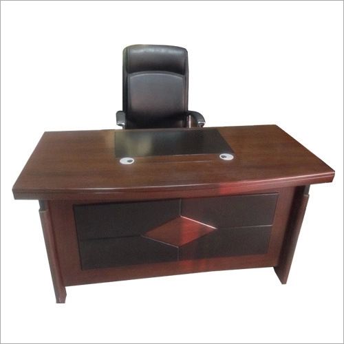 Polished Wooden Office Table, Size : Standard