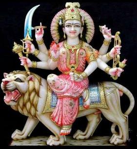 Multicolor Marble Durga Maa Statue, Pattern : Painted