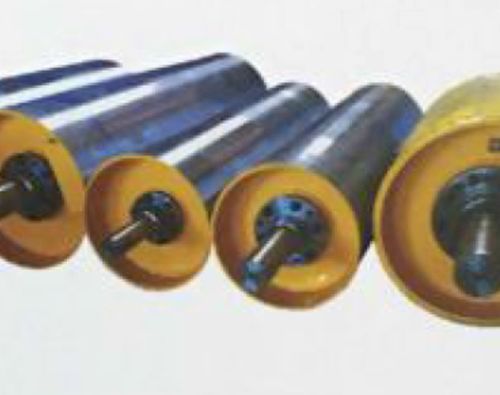 Rodillo Round Power Coated Metal Bearing Pulley, For Industrial, Length : 35mm Long