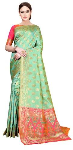 Party Wear Silk Sarees, Feature : Attractive Designs, Comfortable, Easy To Wash