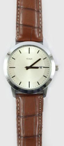 TENX Analog Mens Watch, Color : Tan