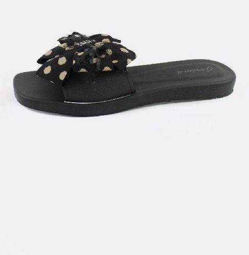 Black Bow Embellished Flats