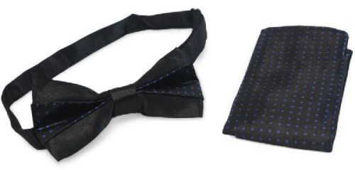 Blue Bow Tie, Pattern : Dotted