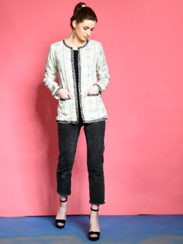 Jacquard Blazer, Size : S, M, XL, XXL