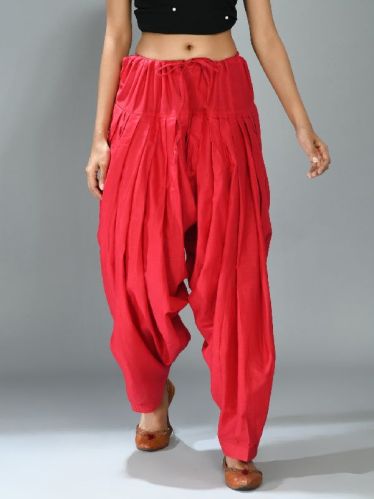 Pink Solid Patiala Salwar, Size : M, XL, XXL